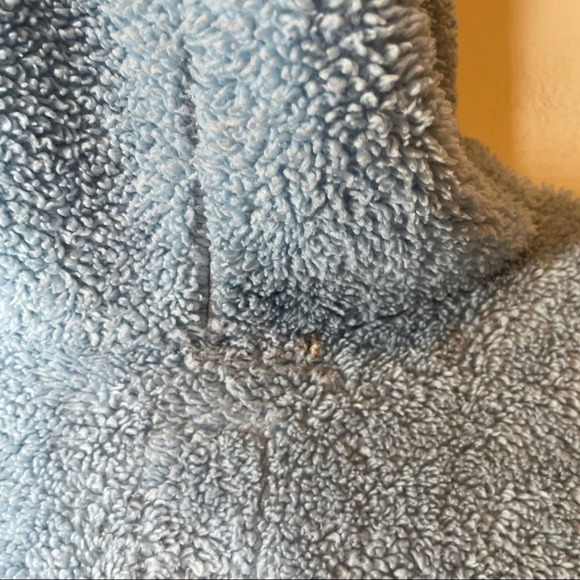 Levi’s Light Blue Sherpa Hoodie Size XL - Picture 11 of 13